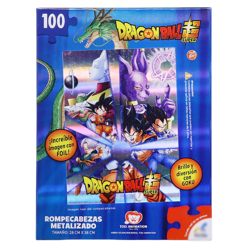 Rompecabezas brillo metálico de Dragon Ball super