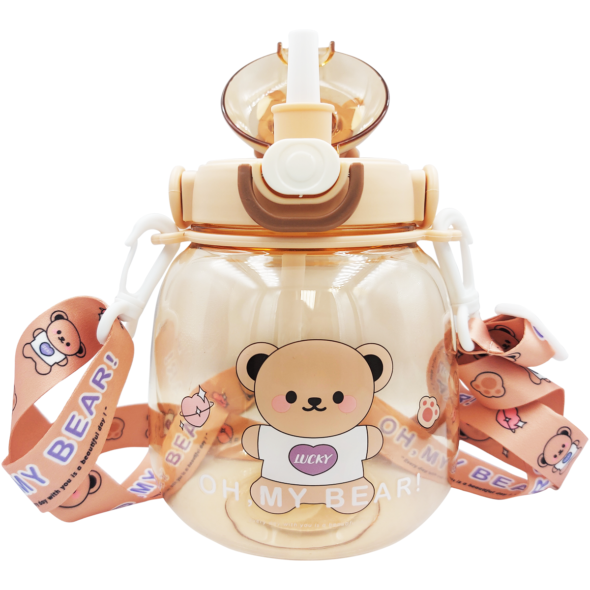 Cantimplora de osito con correa