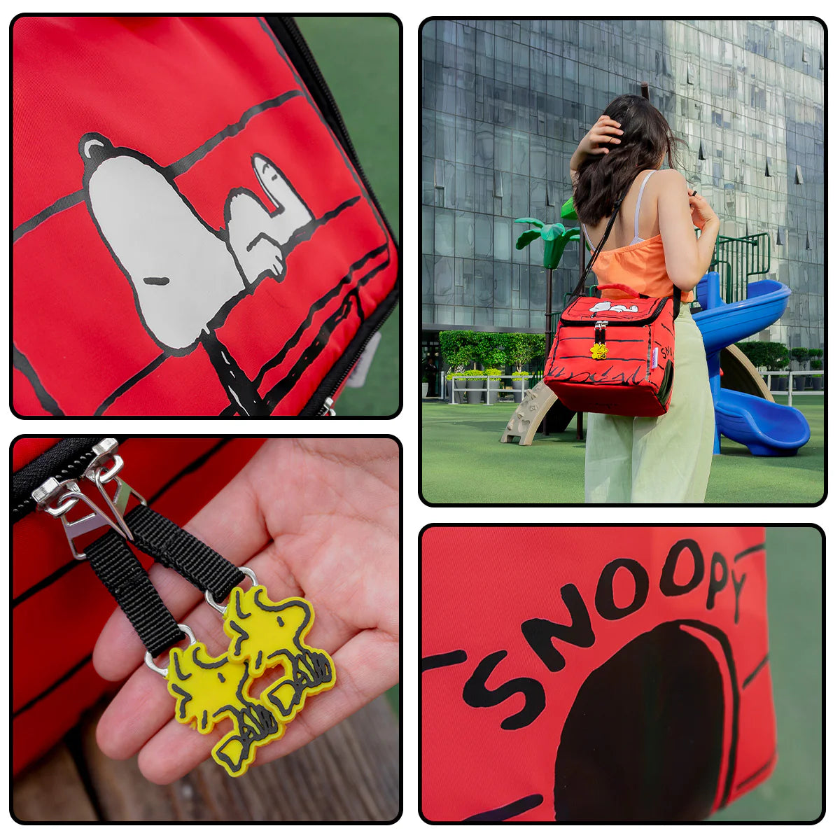 Lonchera Snoopy casita roja