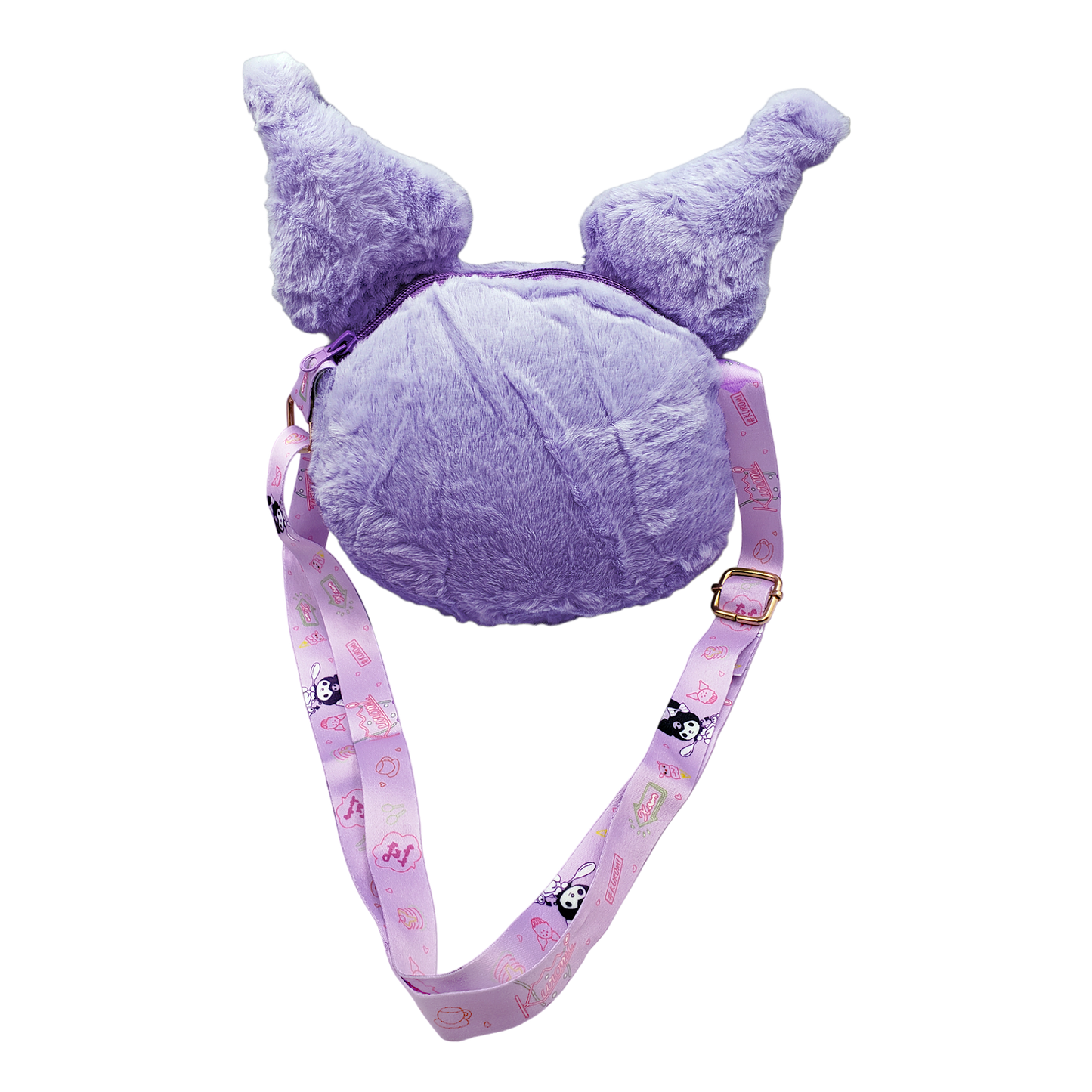 Bolsa de peluche de Kuromi -Morada