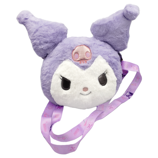 Bolsa de peluche de Kuromi -Morada
