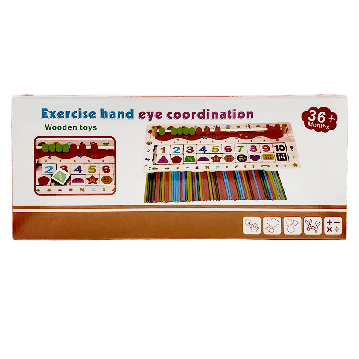 Juguete didáctico tabla de números y abaco