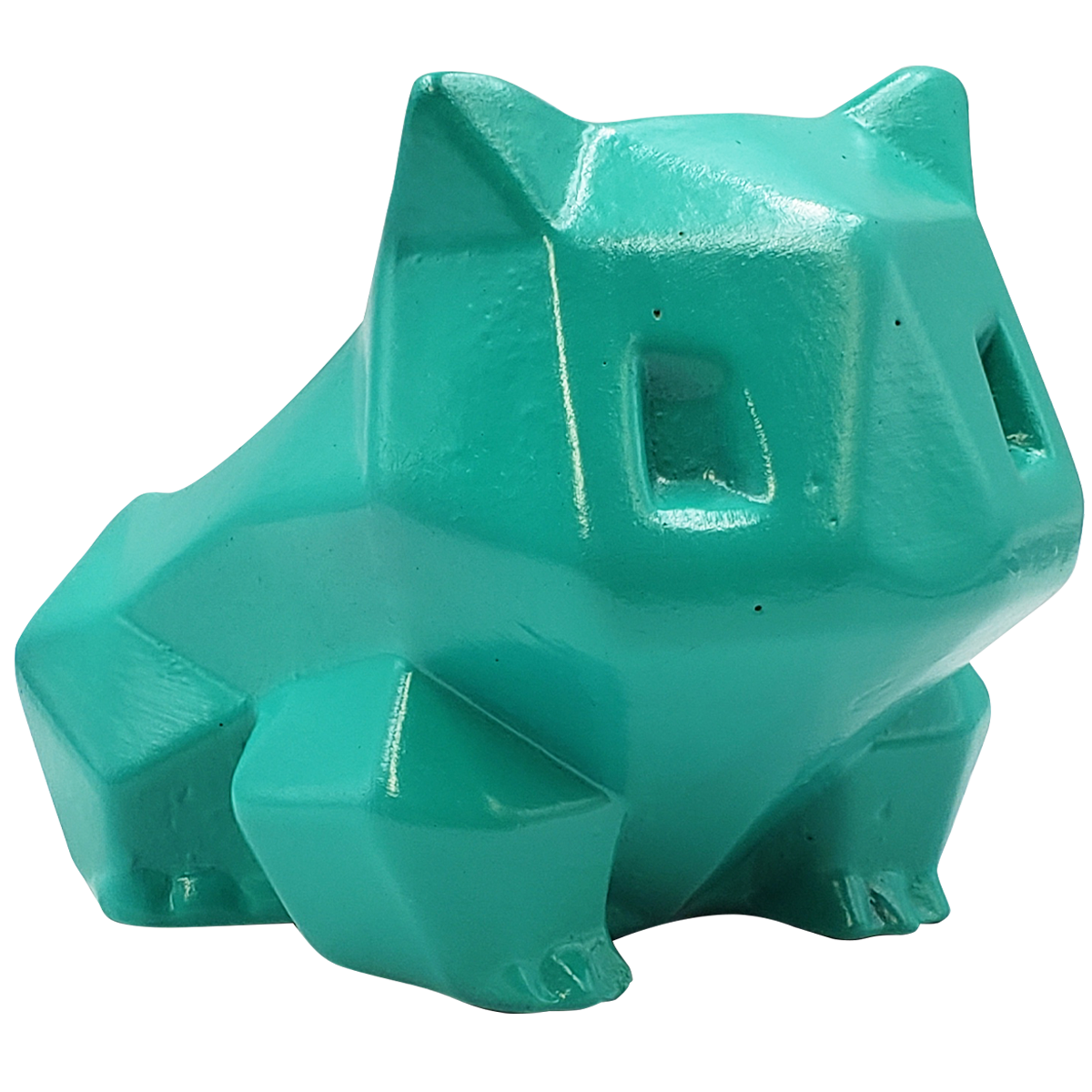 Maceta de cerámica Bulbasaur geométrico