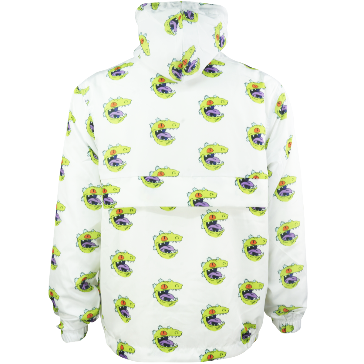 Chamarra rompevientos con cangurera y gorro Reptar