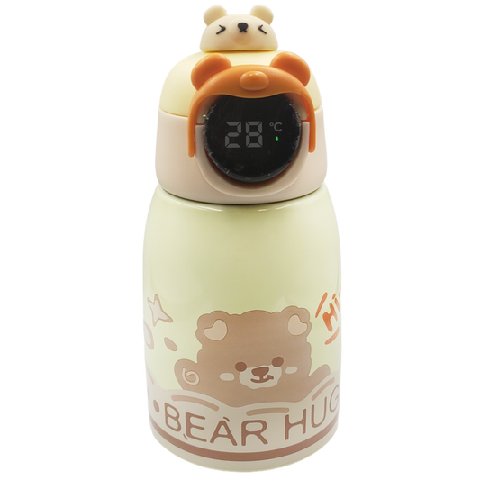 Termo de aluminio con medidor de temperatura y funda