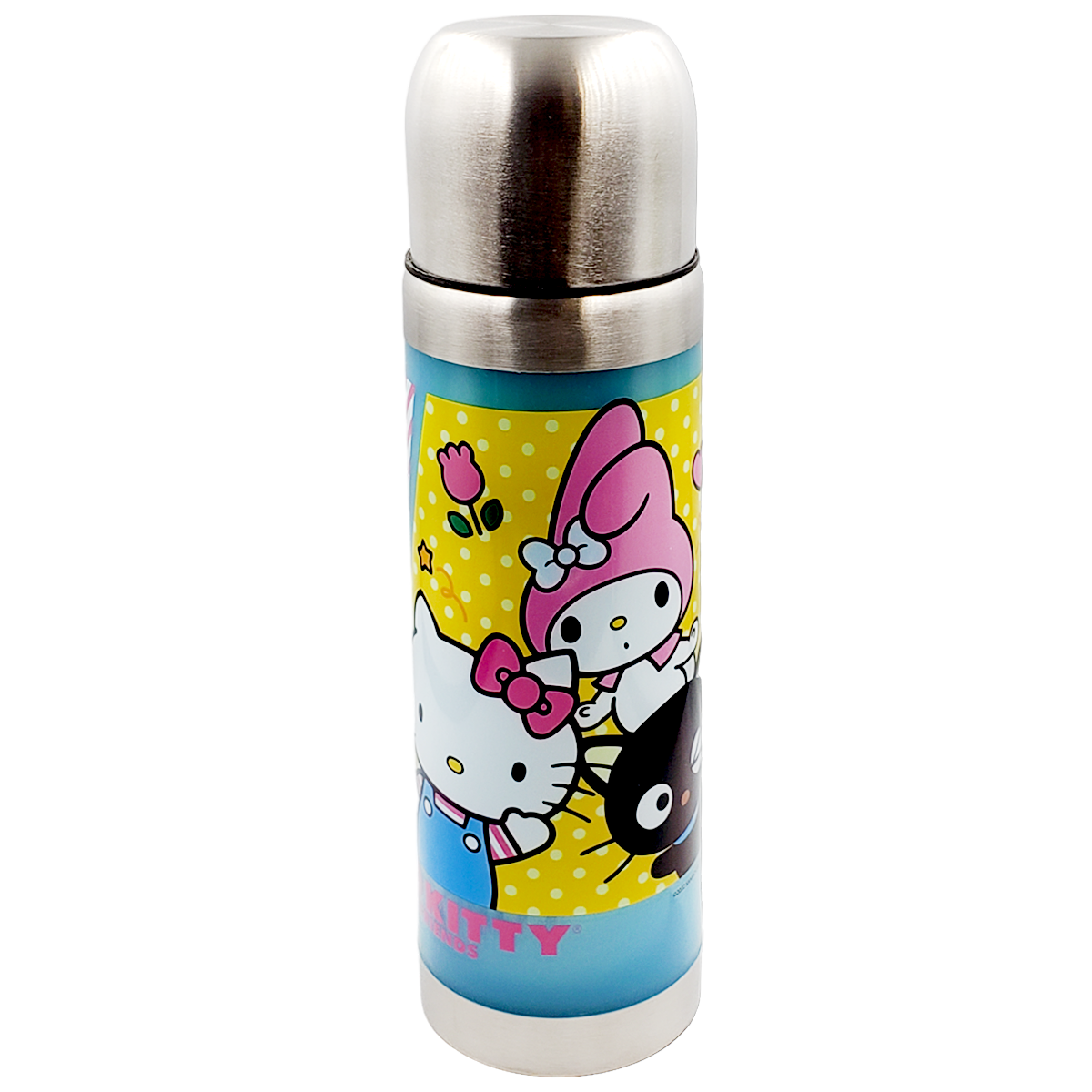 Botella termo de doble pared, tapa de acero Hello Sanrio