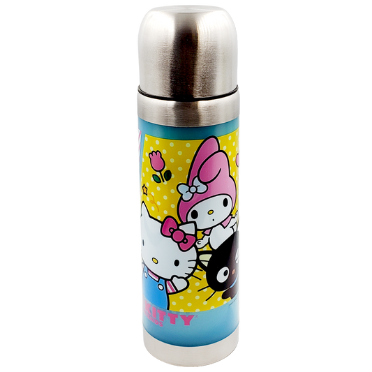 Botella termo de doble pared, tapa de acero Hello Sanrio