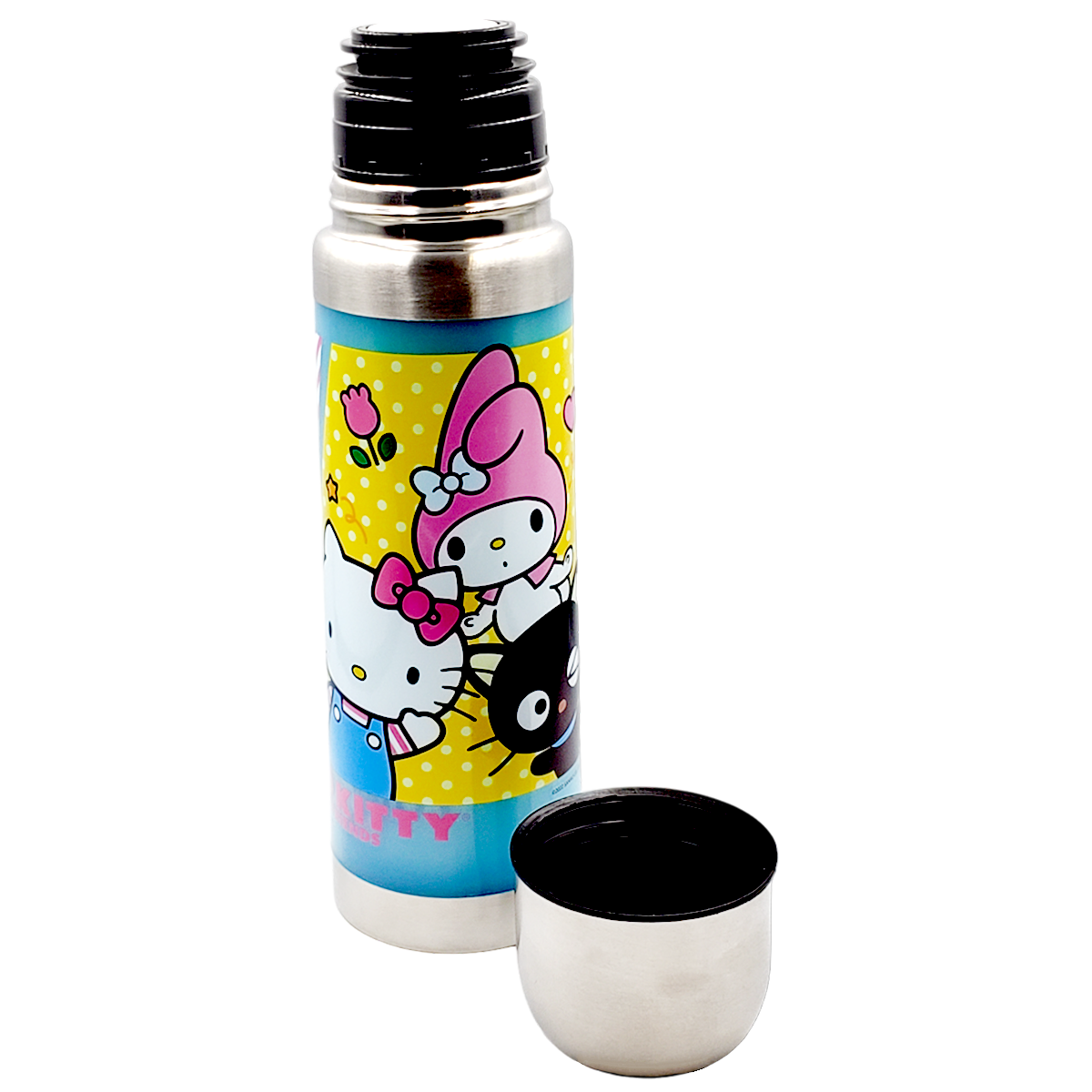 Botella termo de doble pared, tapa de acero Hello Sanrio