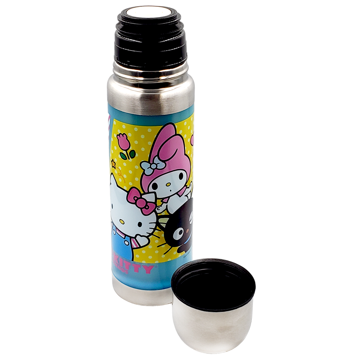 Botella termo de doble pared, tapa de acero Hello Sanrio