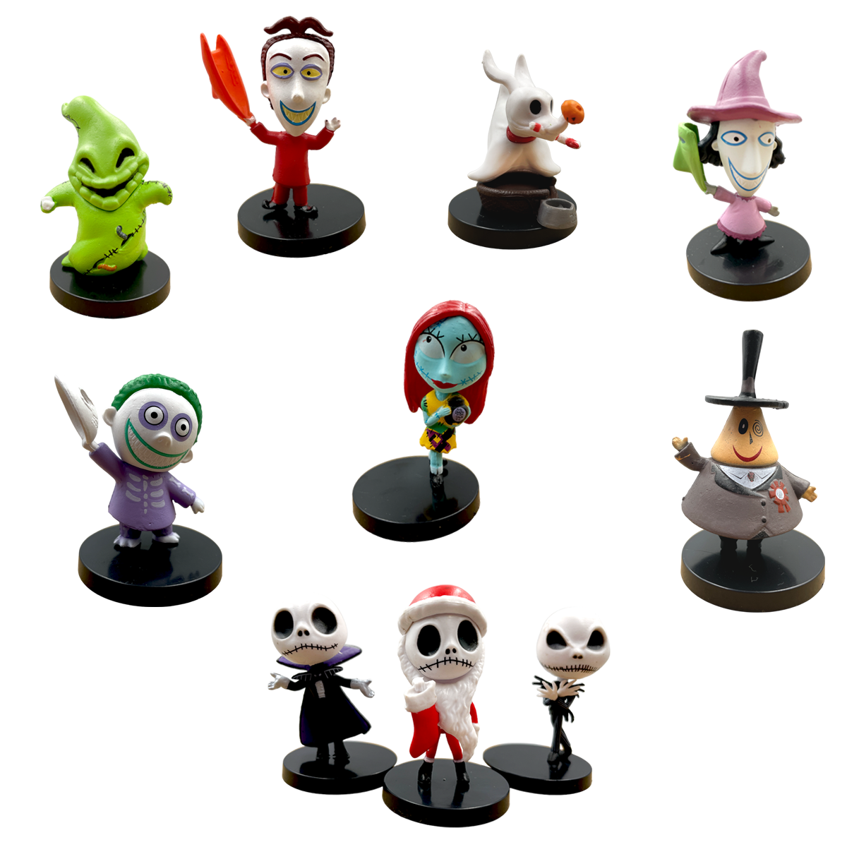Set de 10 figuras coleccionables - El extraño mundo de Jack