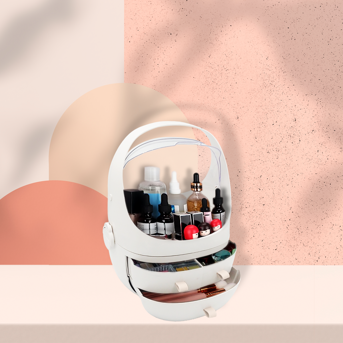 Organizador de maquillaje portátil