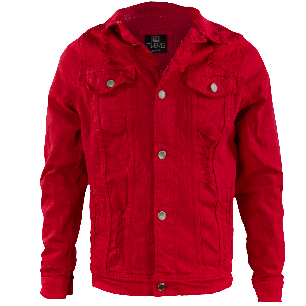 Chamarra de mezclilla tipo vaquero - roja