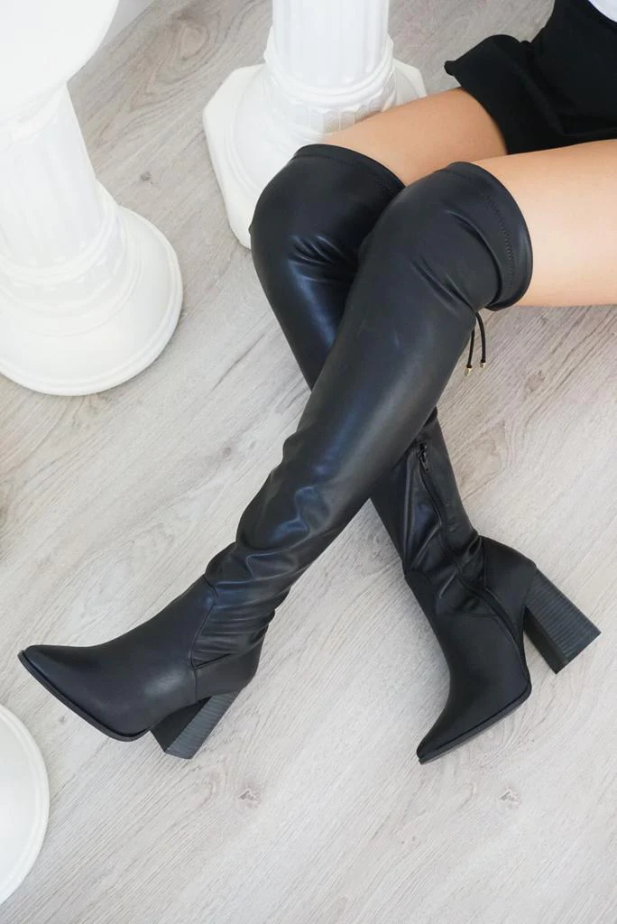 Botas largas online vinipiel