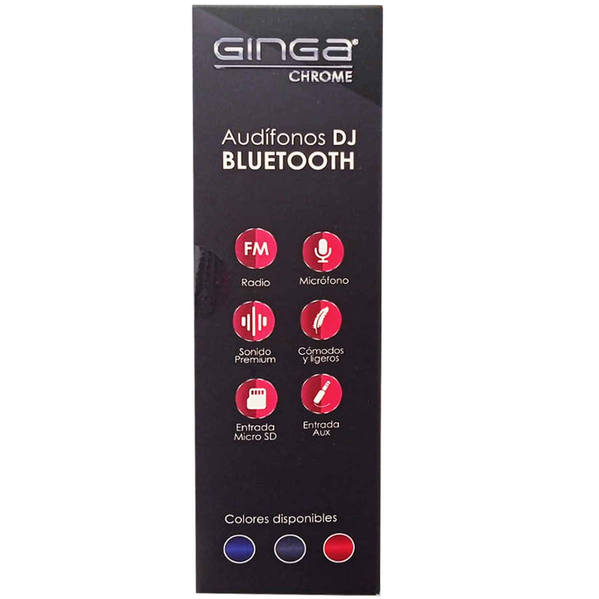 Audífonos Dj bluetooth con batería recargable manos libres - Rojo