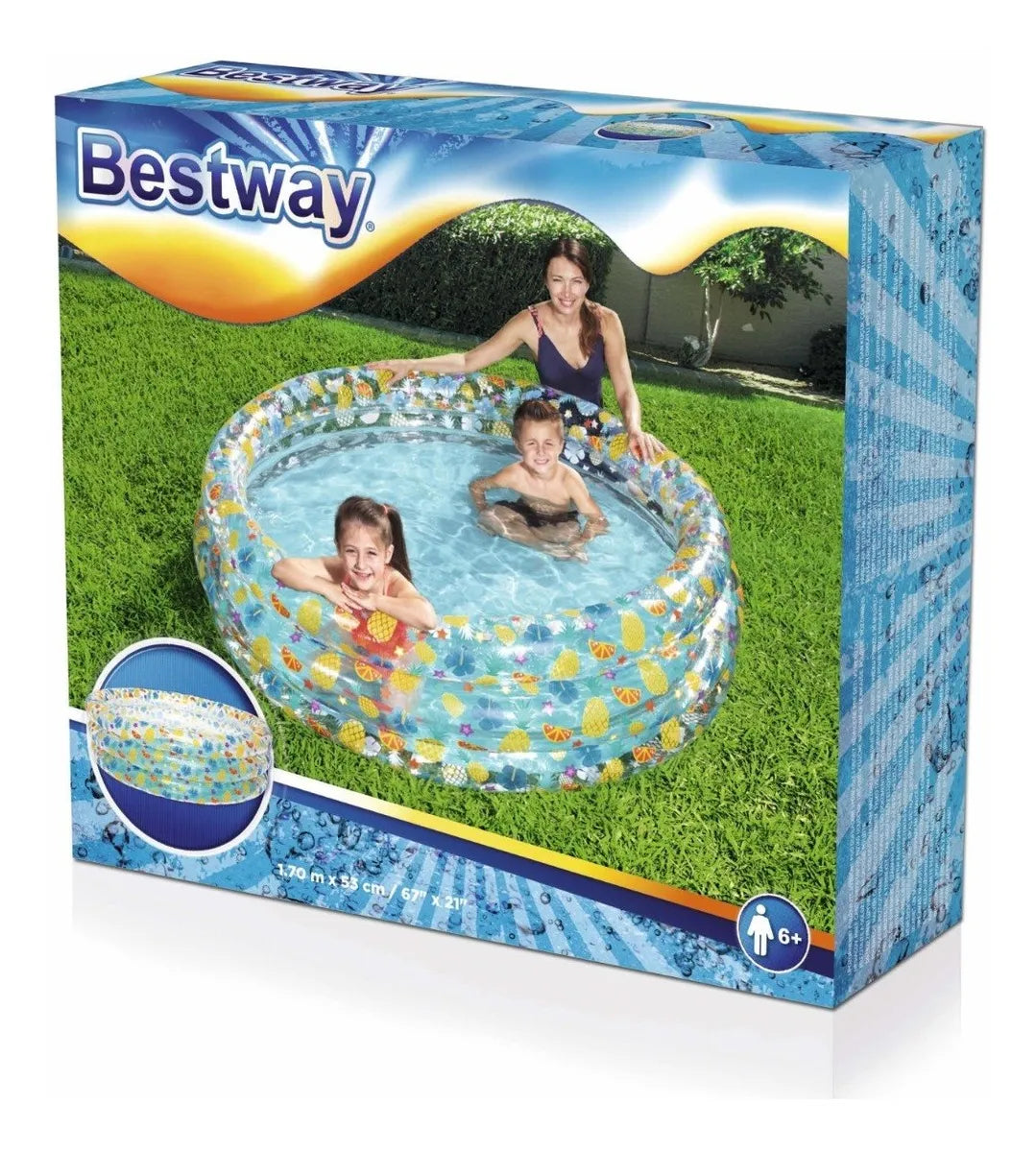 Alberca infantil inflable para jardín