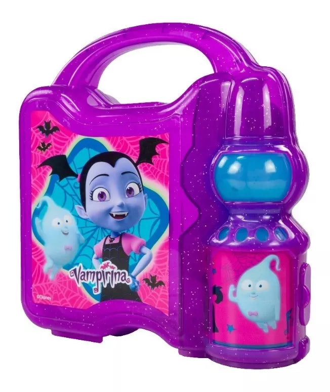 Lonchera infantil con porta vaso de plástico Vampirina