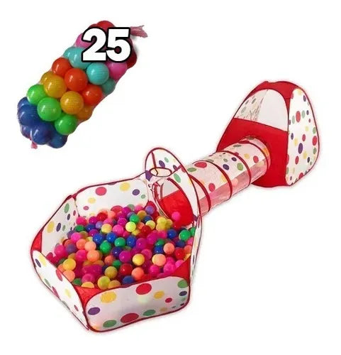 Alberca pelotas Tunel Casa de juegos para bebe Incluye pelotas