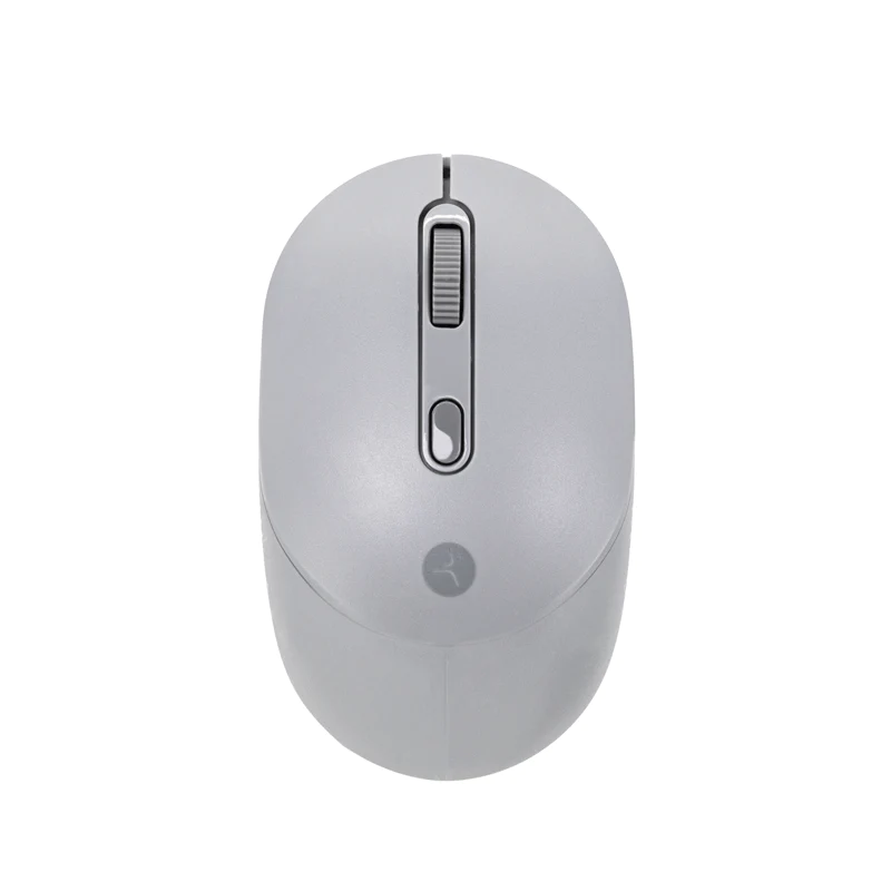 Mouse óptico inalámbrico de clic silencioso ambidiestro - Gris