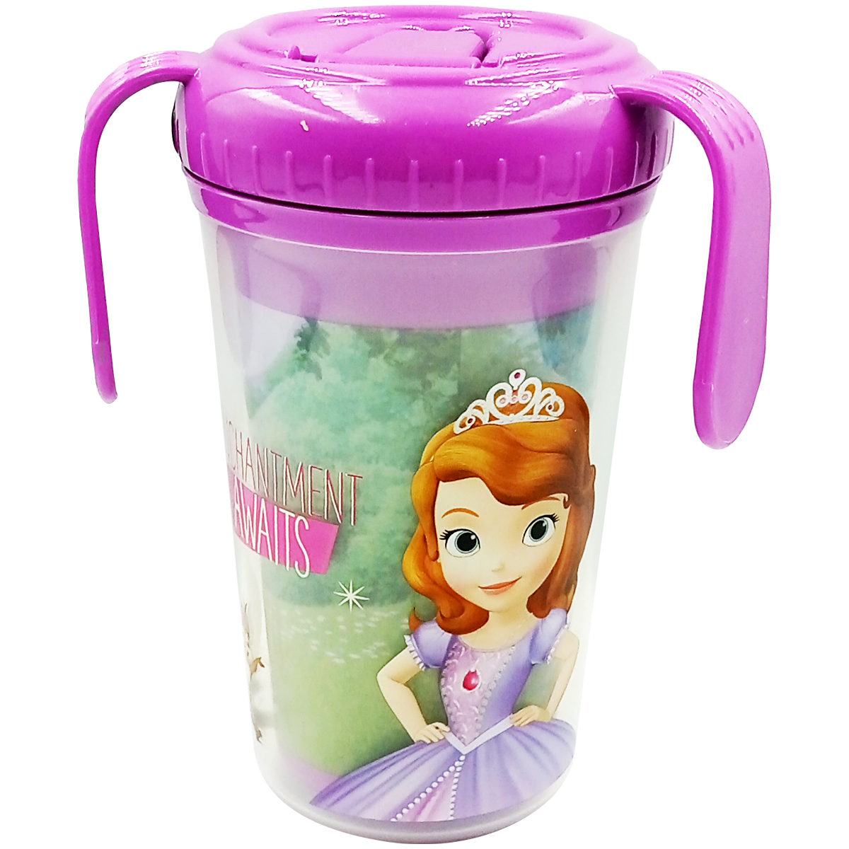 Vaso entrenador doble pared antiderrame Princesita Sofia