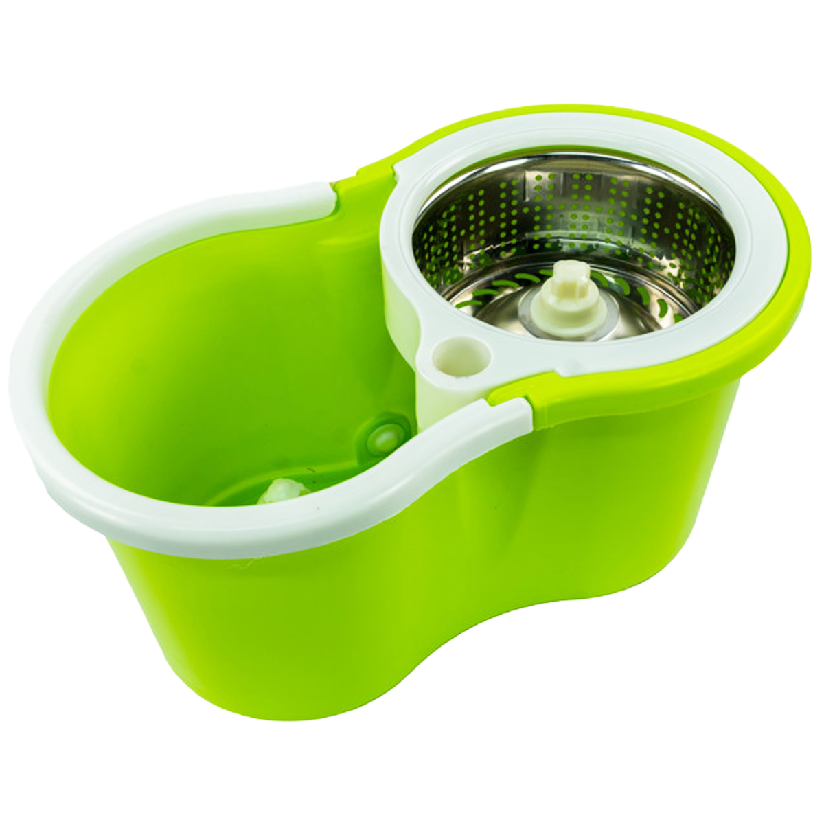 Trapeador mop verde inteligente microfibra exprimidor gira 360°