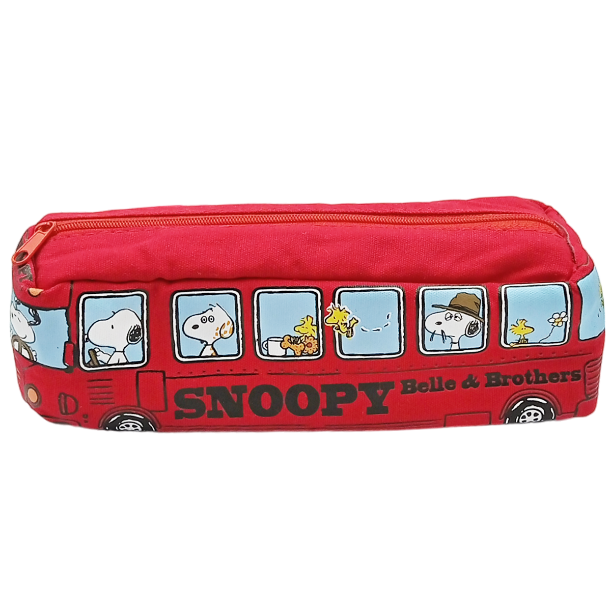 Lapicera camioncito escolar Snoopy roja