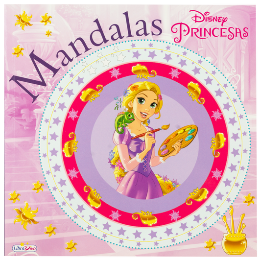 Libro de mandalas para colorear de Rapunzel Disney