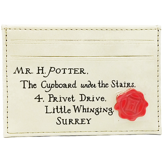 Tarjetero - Carta Hogwarts de Harry Potter