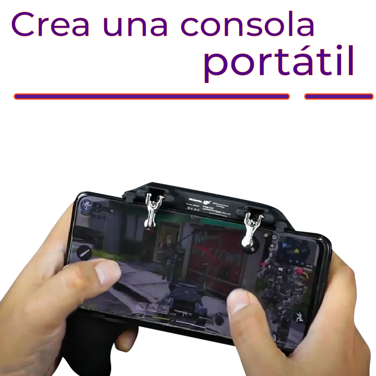 Control gamepad para celular con 2 gatillos