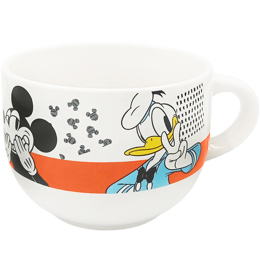Taza jumbo cerealera de cerámica Mickey y sus amigos