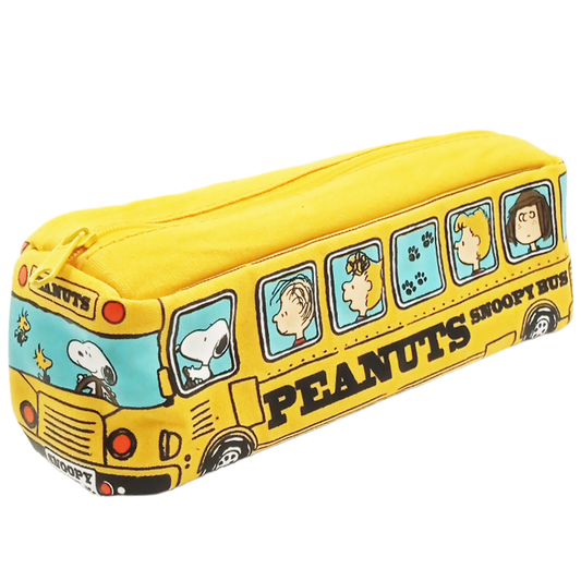 Lapicera camioncito escolar Snoopy amarilla