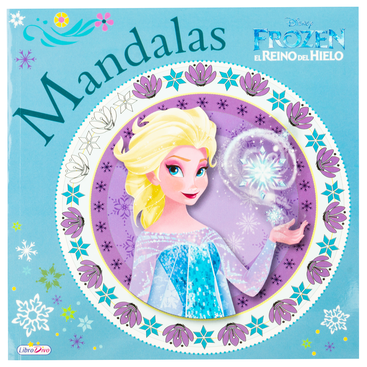 Libro de mandalas para colorear de Frozen Disney