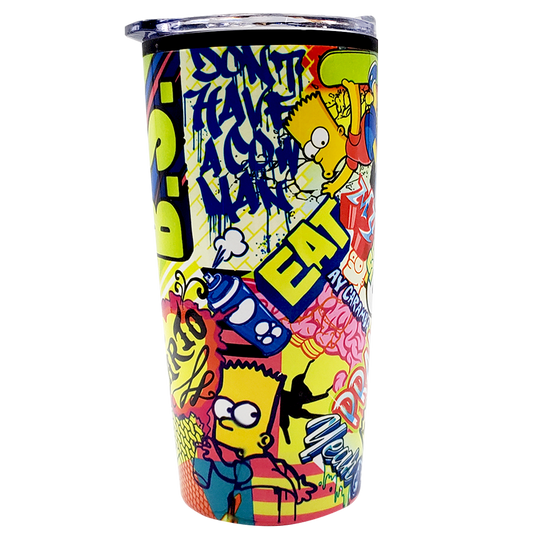 Termo doble pared de acero inoxidable Bart Simpson