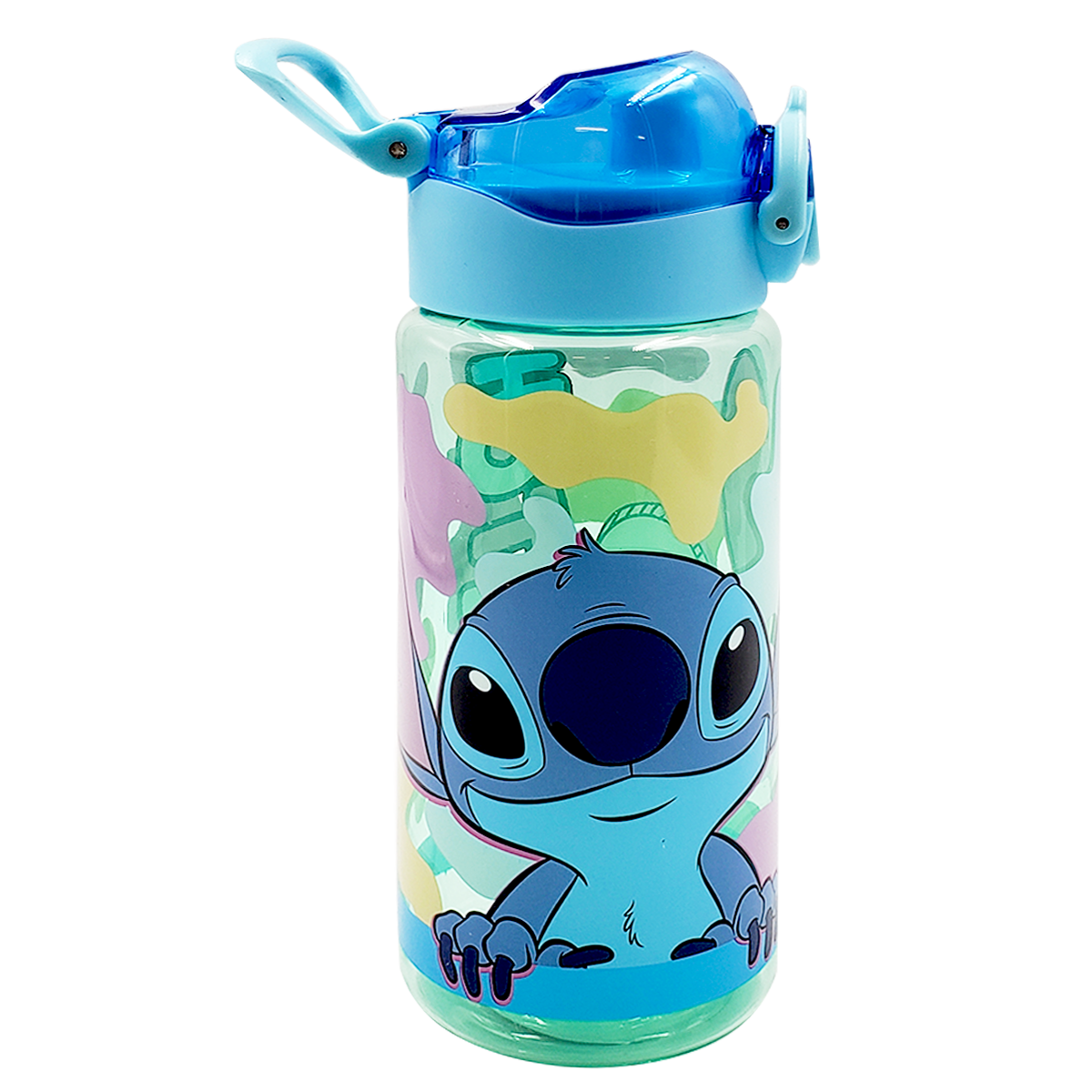 Botella stitch antiderrame tapa push up