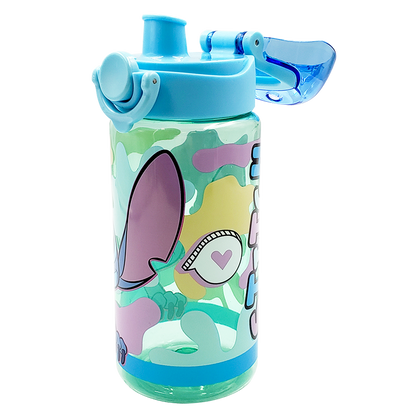 Botella stitch antiderrame tapa push up