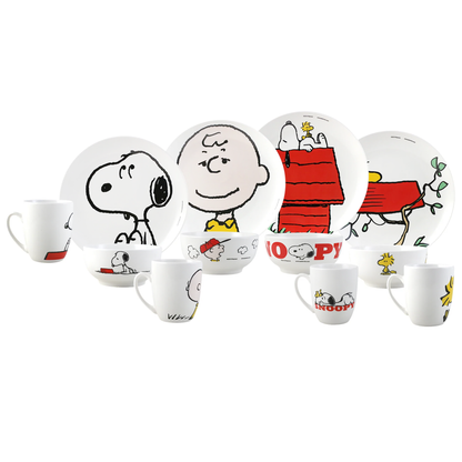Vajilla de porcelana Snoopy