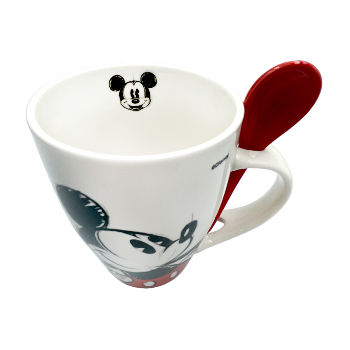 Juego de 2 Tazas de cerámica con cuchara Mickey y Minnie