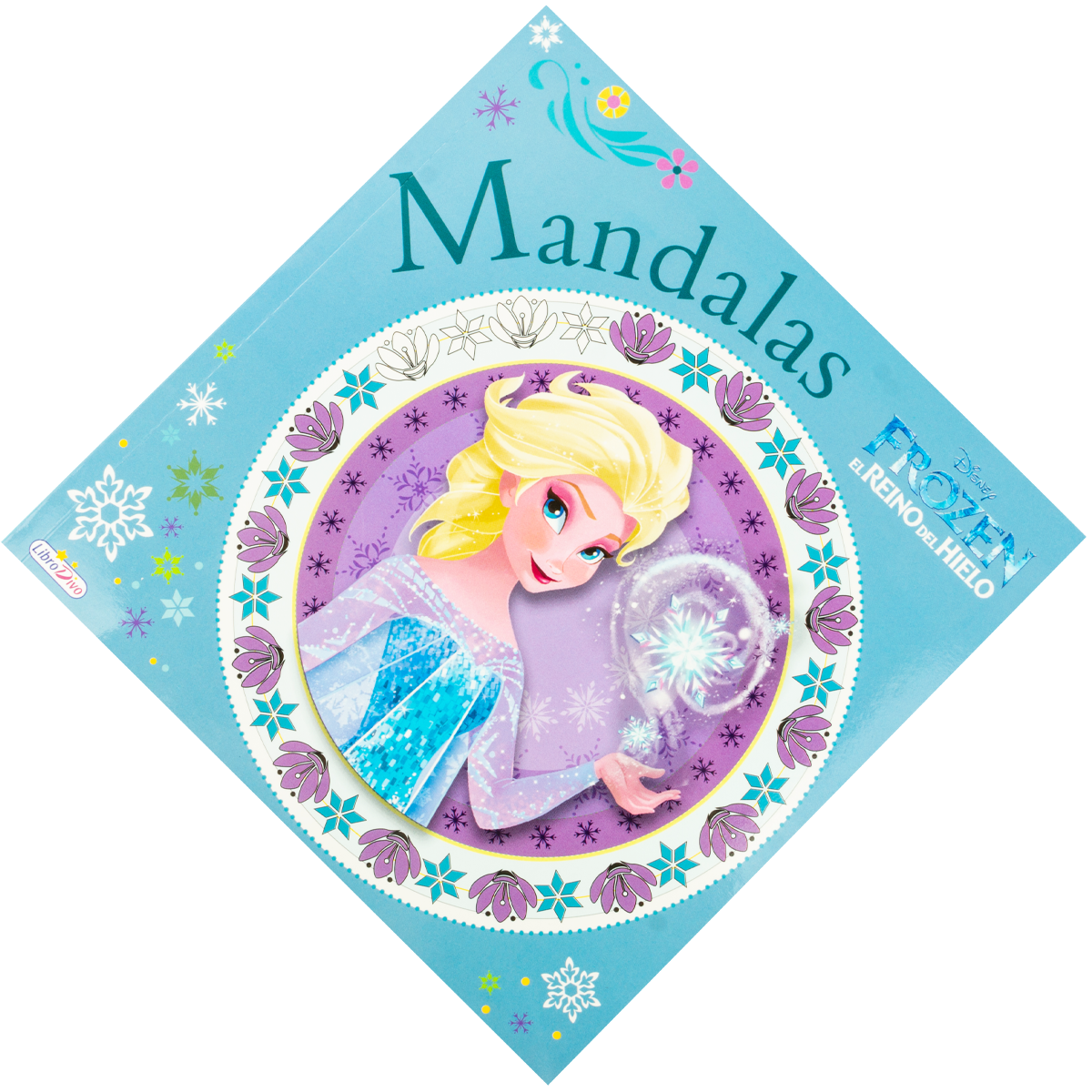 Libro de mandalas para colorear de Frozen Disney