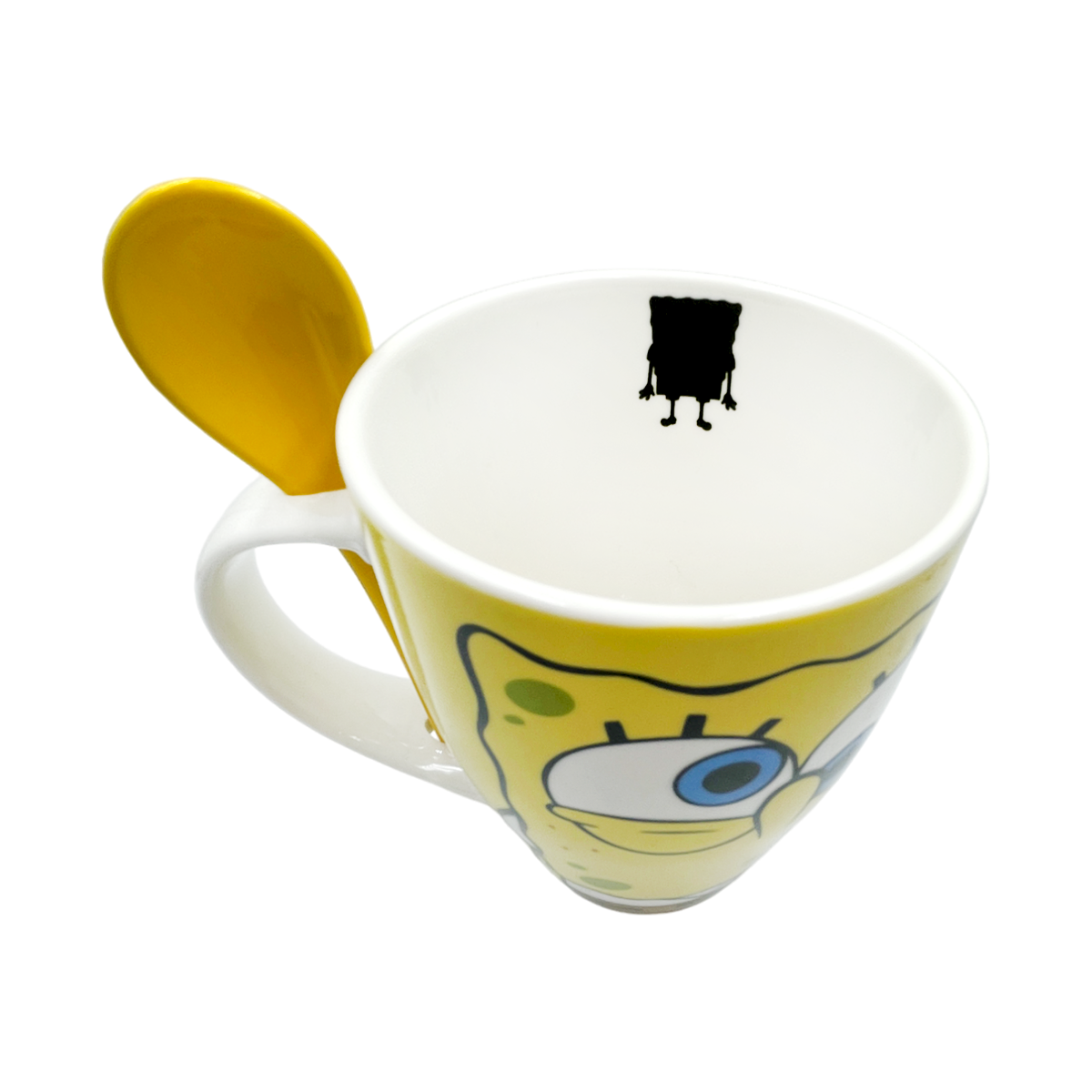 Juego de 2 Tazas de cerámica con cuchara Bob esponja