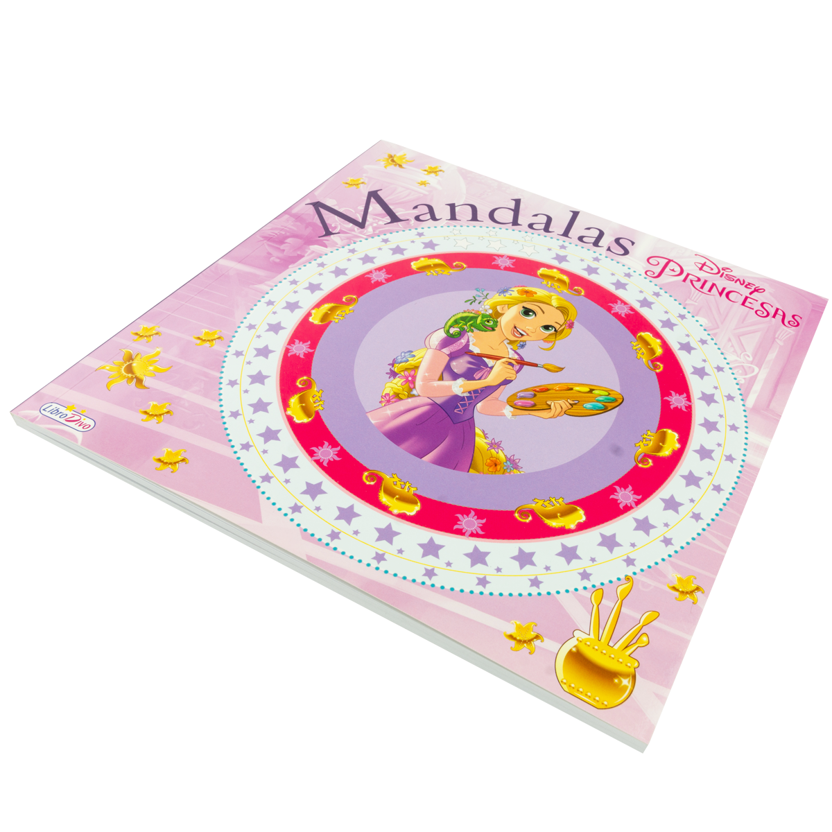 Libro de mandalas para colorear de Rapunzel Disney