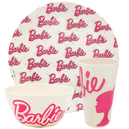 Vajilla de bambú Barbie