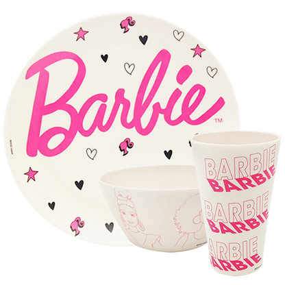 Vajilla de bambú Barbie