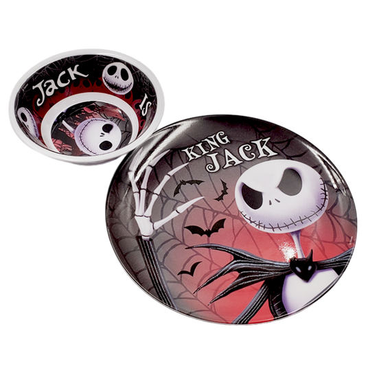 Set de 2 platos el extraño mundo de Jack