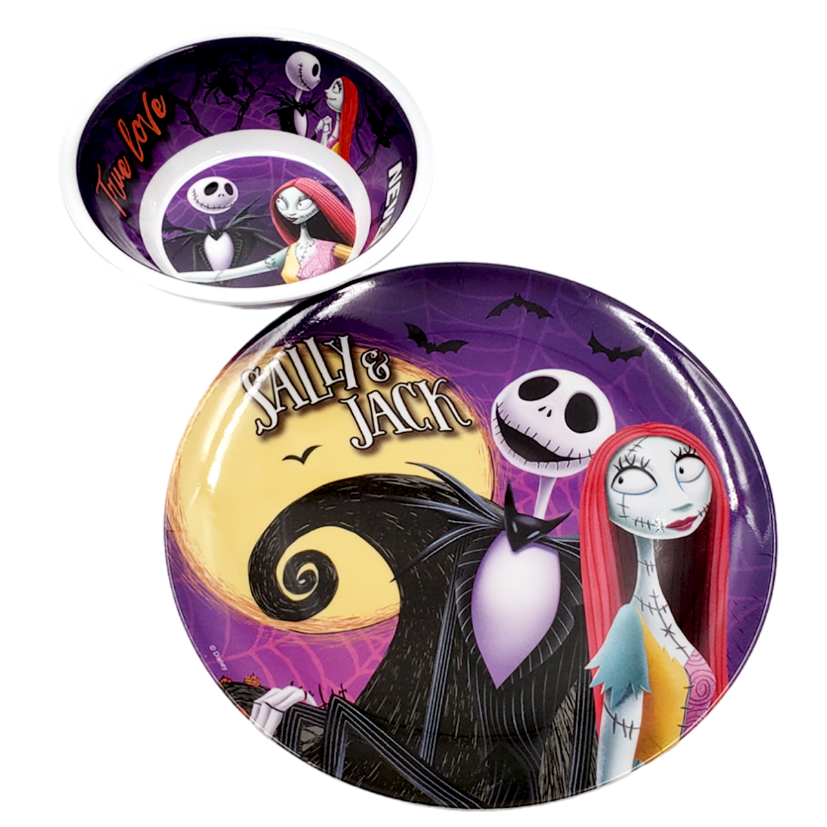 Set de 2 platos Jack y Sally