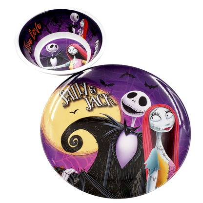 Set de 2 platos Jack y Sally