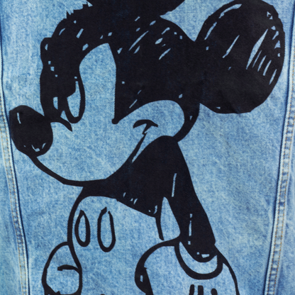 Chamarra mezclilla hombre estampado de Mickey Mouse