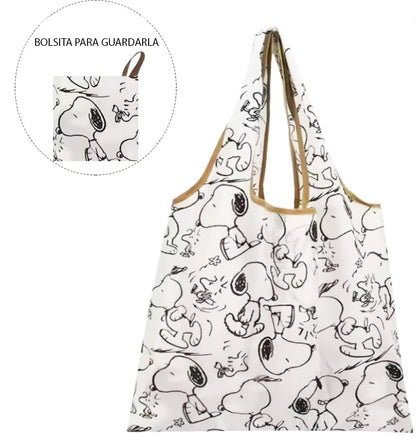 Bolsa ecológica plegable Snoopy