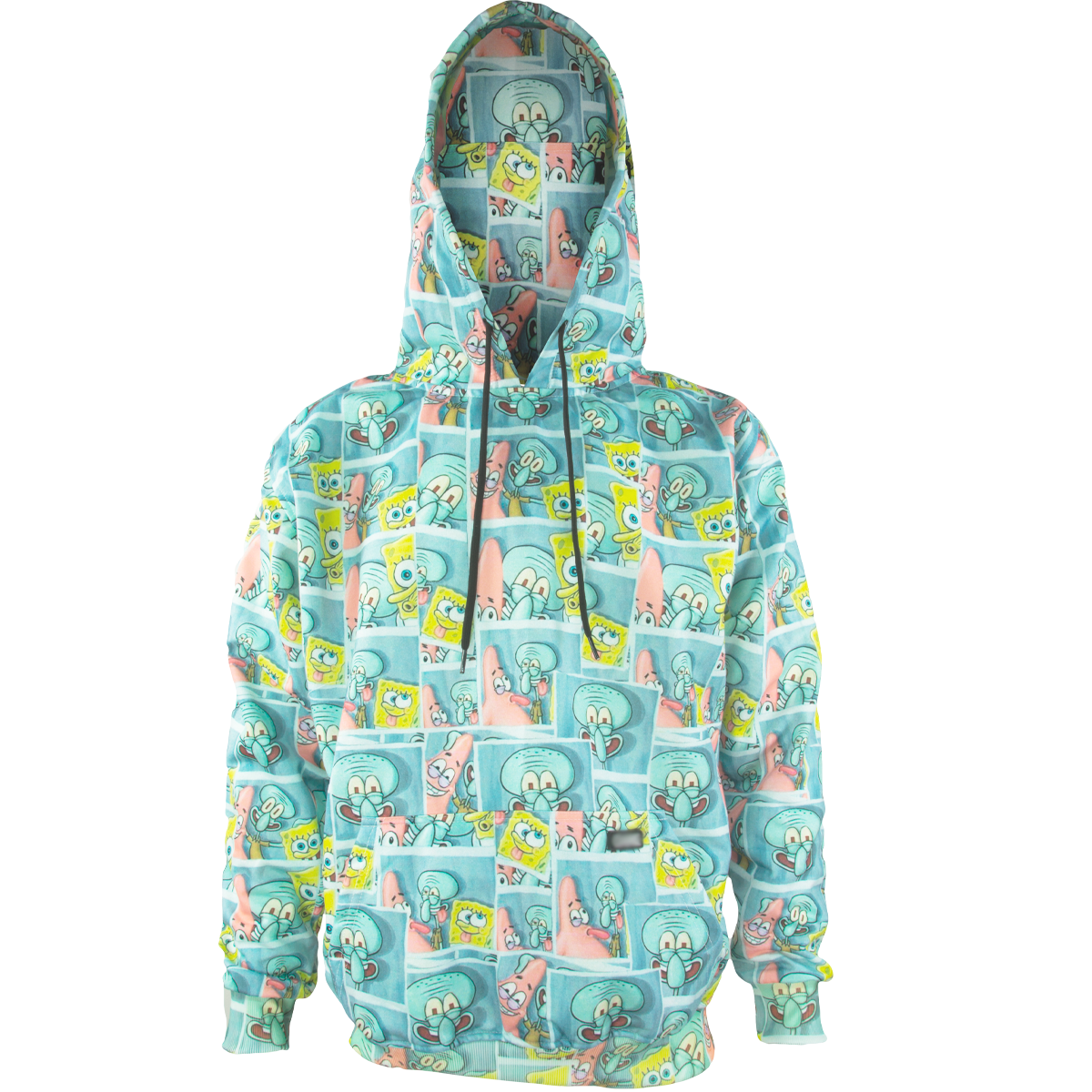 Sudadera hoodie cerrada con gorro - Bob esponja azul