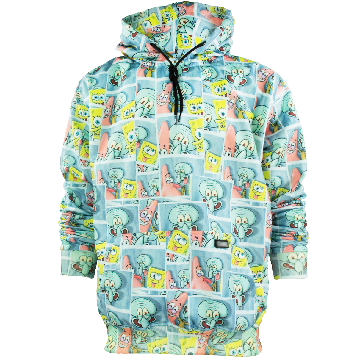 Sudadera hoodie cerrada con gorro - Bob esponja azul