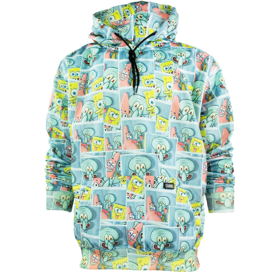 Sudadera hoodie cerrada con gorro - Bob esponja azul