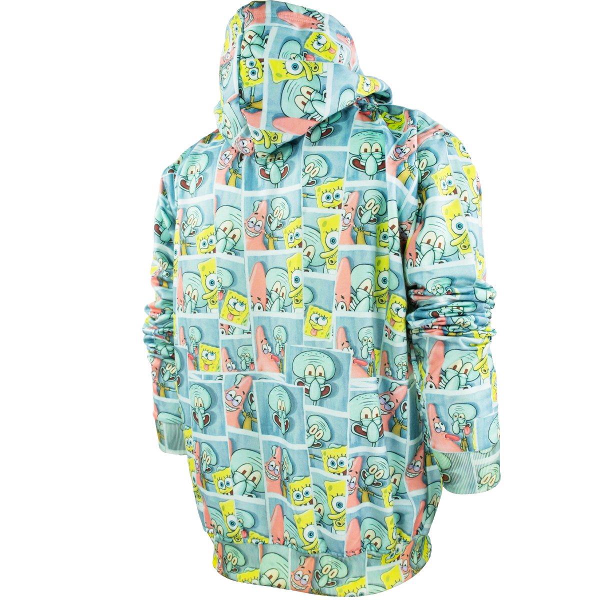 Sudadera hoodie cerrada con gorro - Bob esponja azul